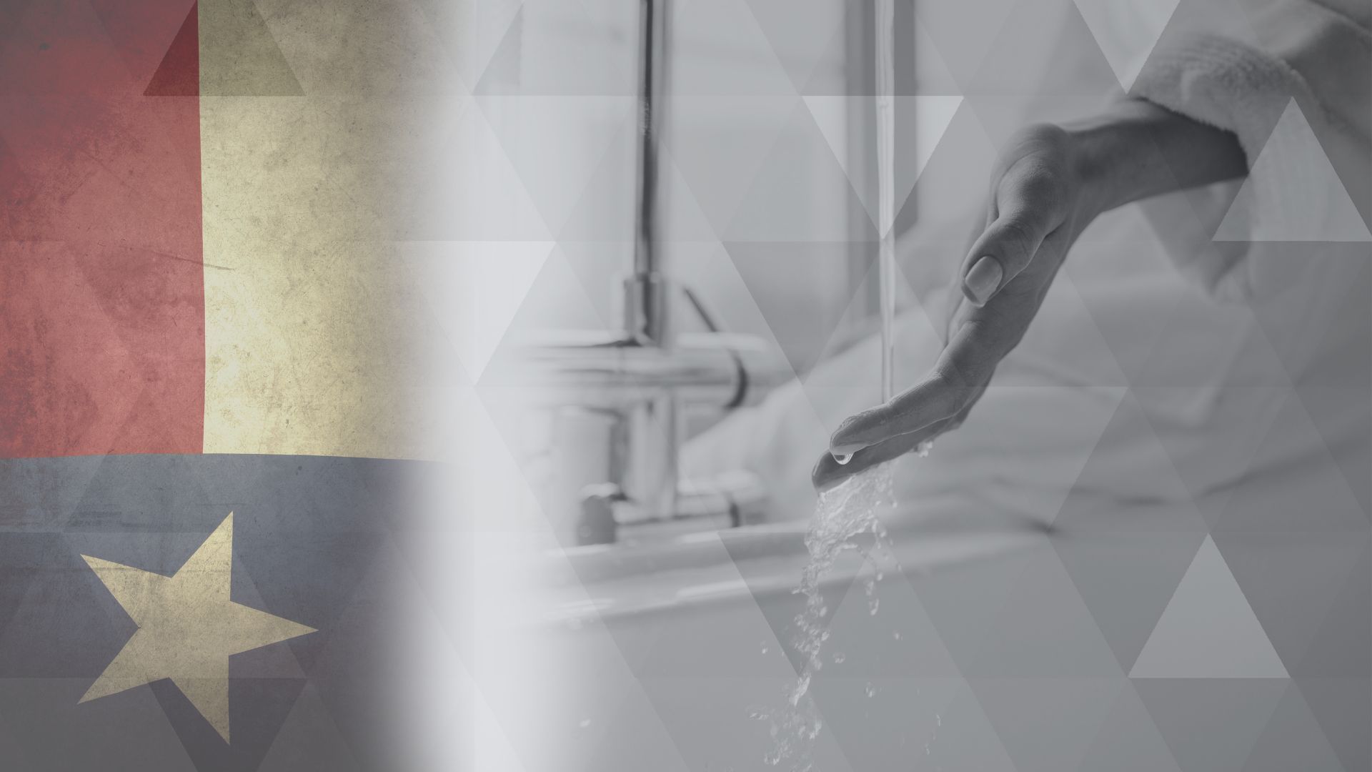 running water in a sink