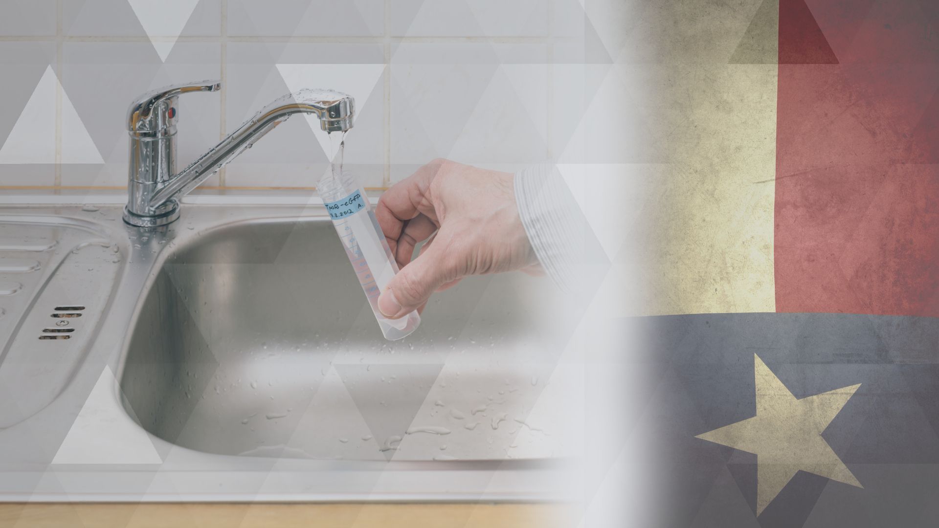 collecting a water sample