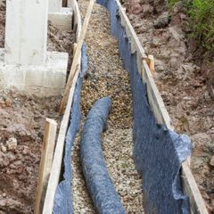 french drain trench