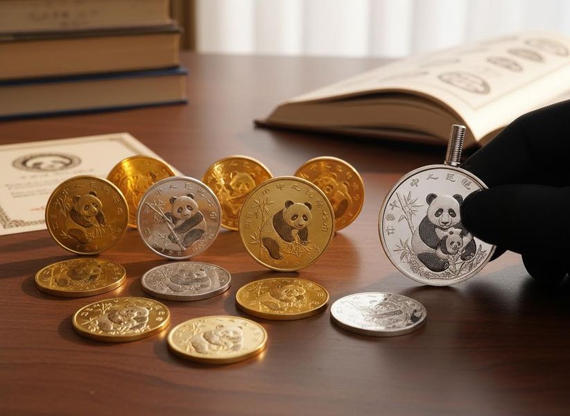 Chinese Panda Gold and Silver Coin Collection