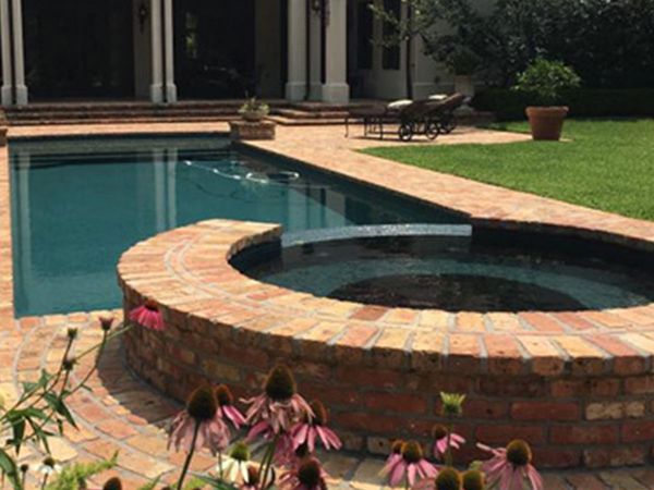 brick lined pool