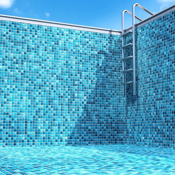 empty pool with tile