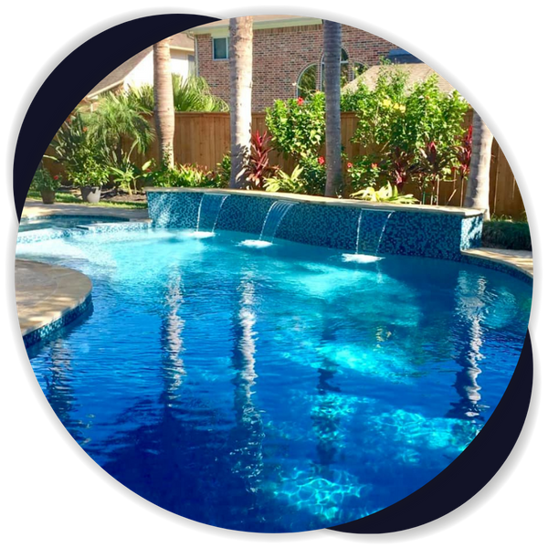 waterfall pool feature