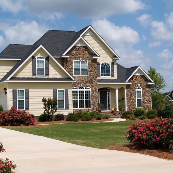 Residential home with a new roof