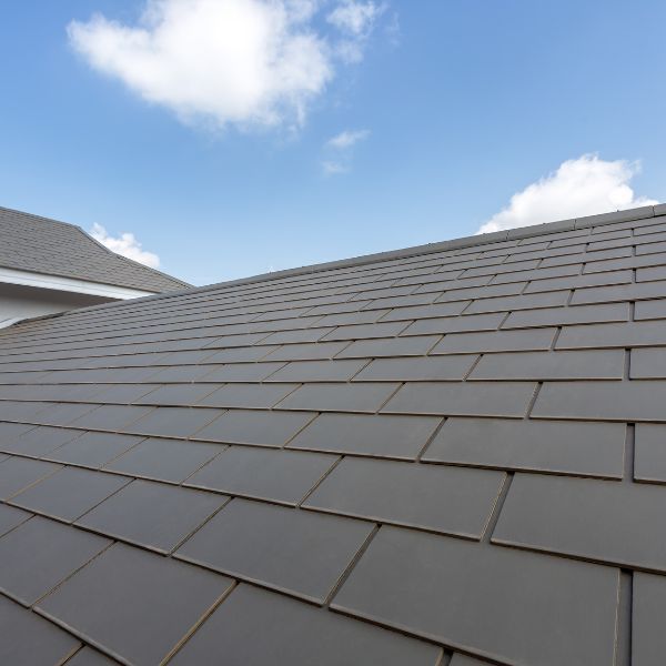 Synthetic slate roof