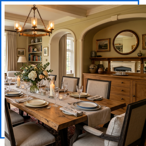 solid stain services on dining room table