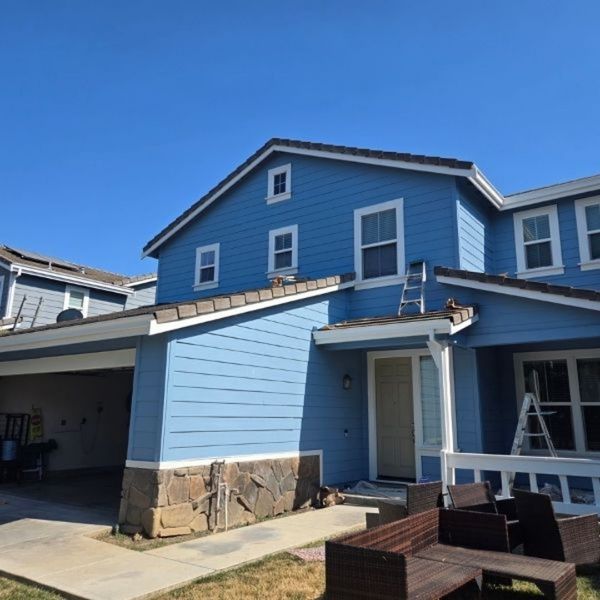 blue house