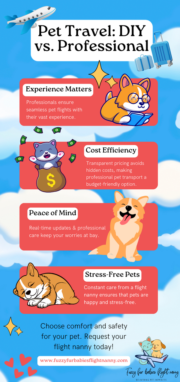 infographic about the benefits of professional pet transporters