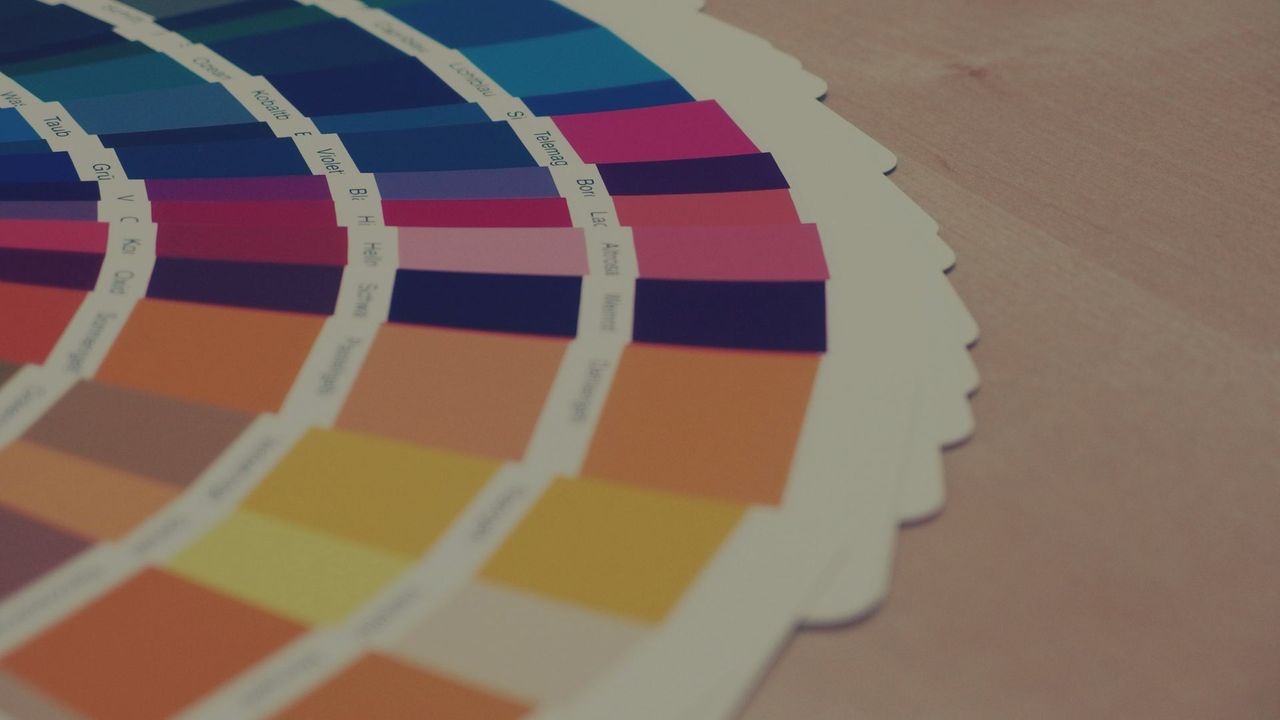 Various color swatches