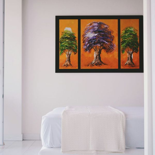 Painting in bedroom