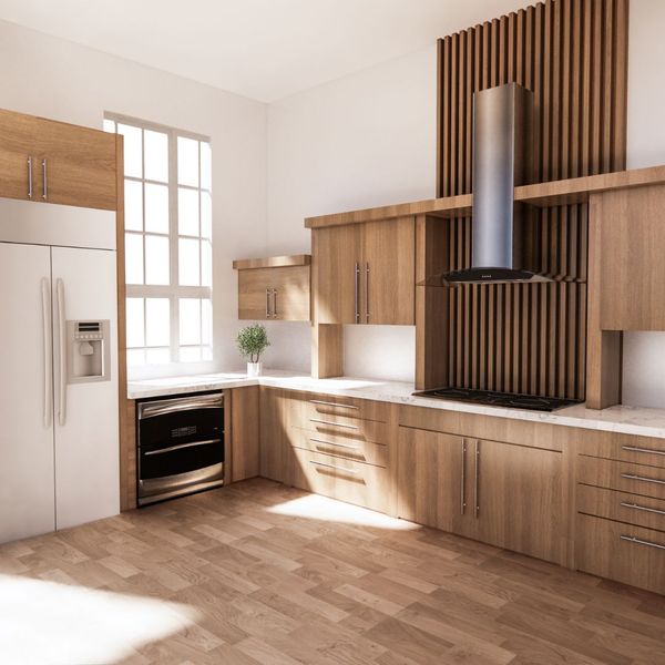 Remodeled kitchen cabinets