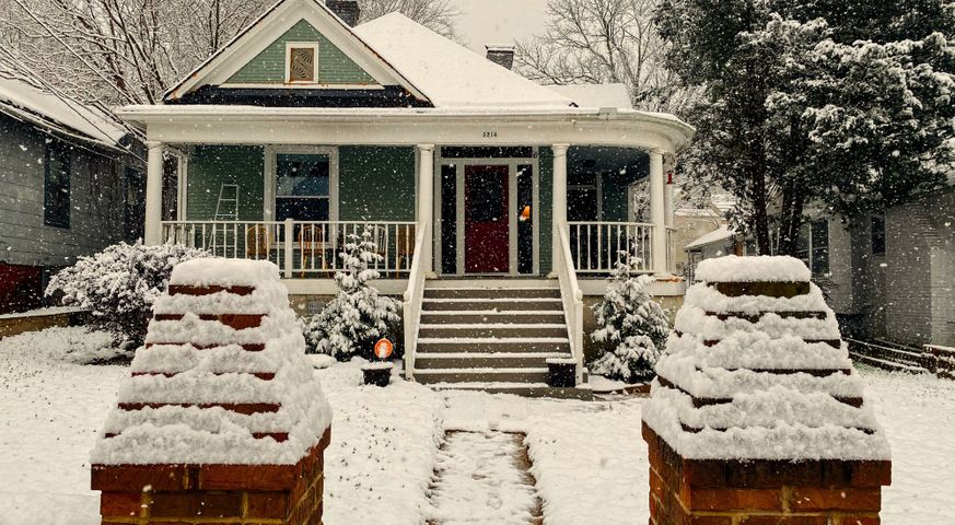 exterior of home during winter
