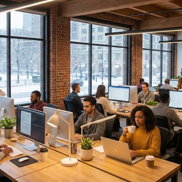 office interior during winter