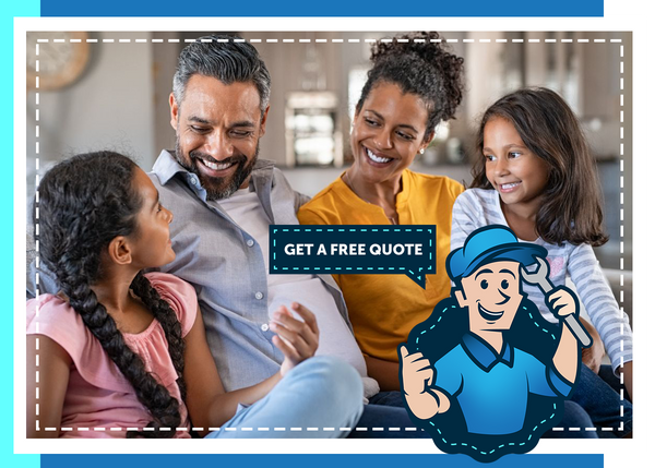 Get A Free Quote - image of happy family in home