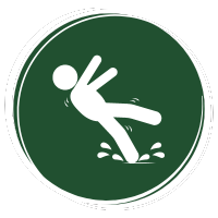 slips and falls icon