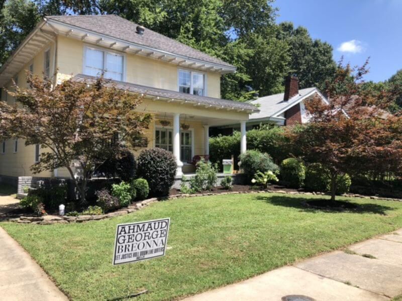 house with well-manicured yard