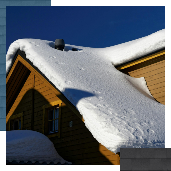 Snow on a roof