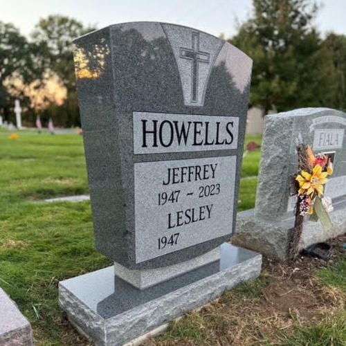 tall vertical headstone 