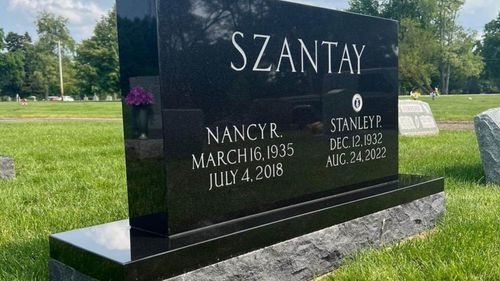 black headstone 