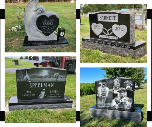 collage of memorials