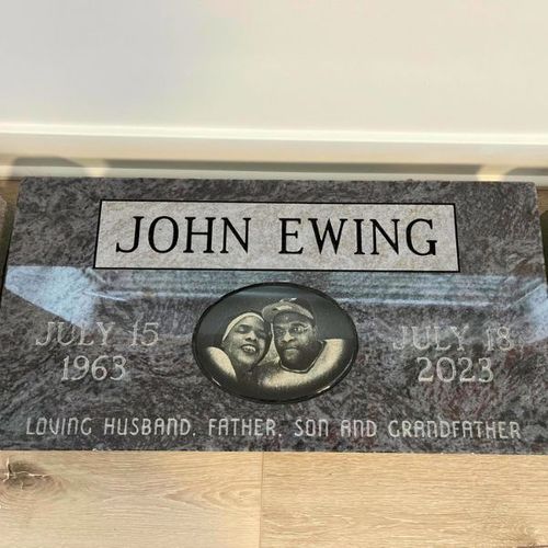 custom grave marker with image