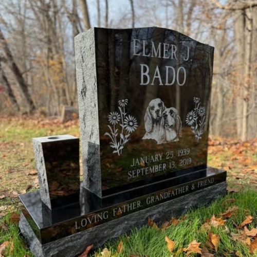 custom etching with dogs 