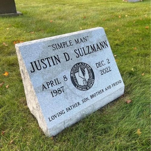 single headstone