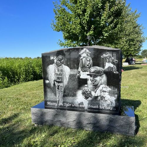 inscriptions on a custom headstone