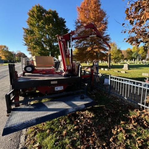 headstone installation