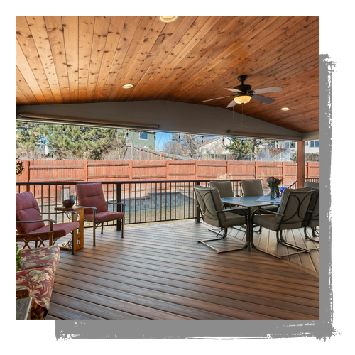 a large deck