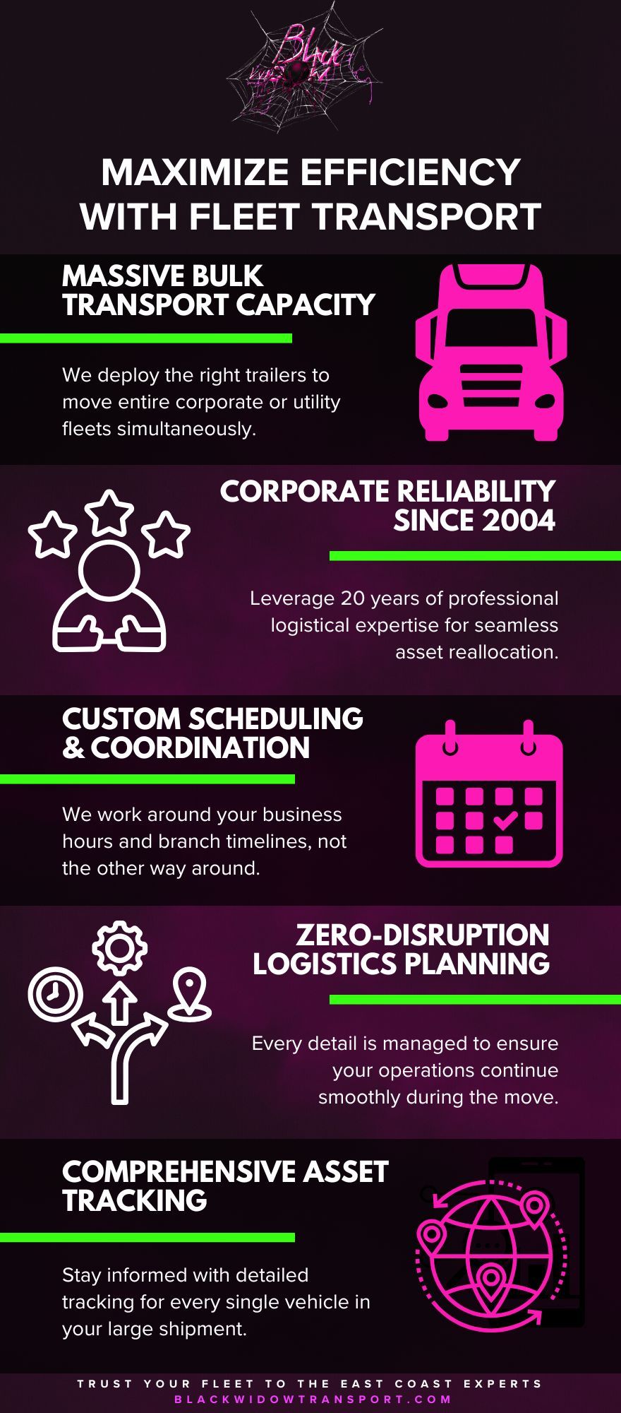 Fleet Vehicle Transport infographic