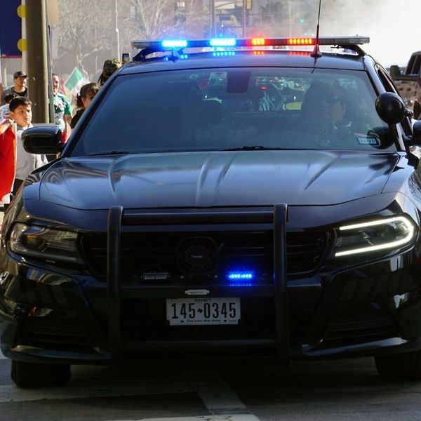 A police vehicle