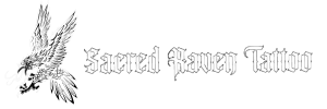 Sacred Raven Tattoo Logo
