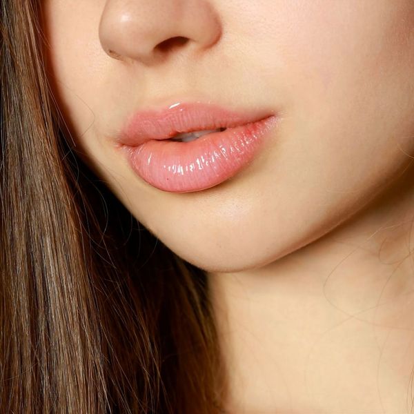 Detail of plump lips
