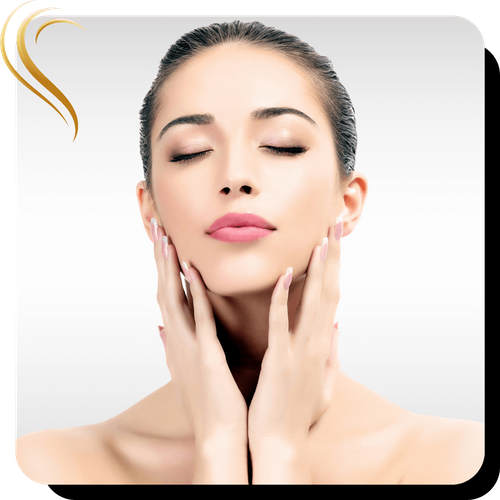 woman with smooth face