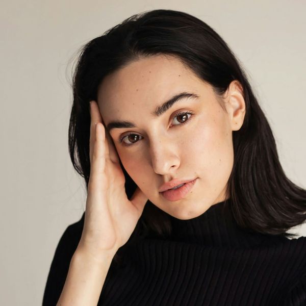 A satisfied client showing off radiant skin results after a med spa consultation.