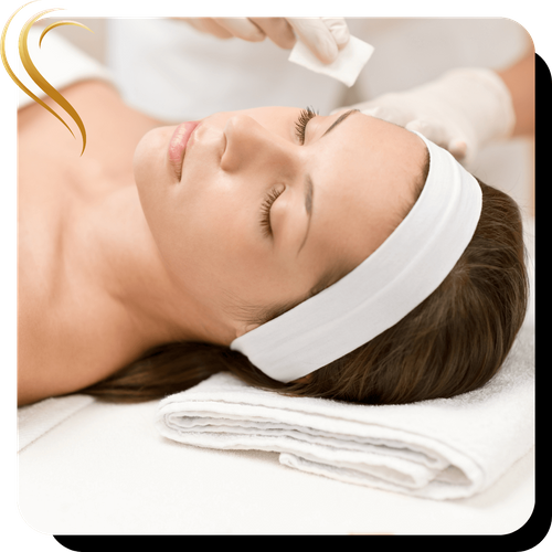 woman having injectable facial procedure