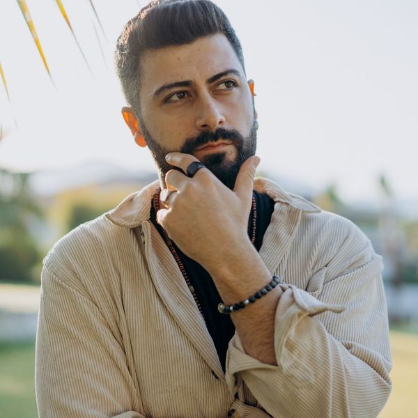 man with smooth skin