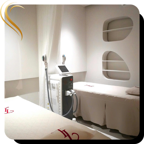Cosmetic med spa treatment room.