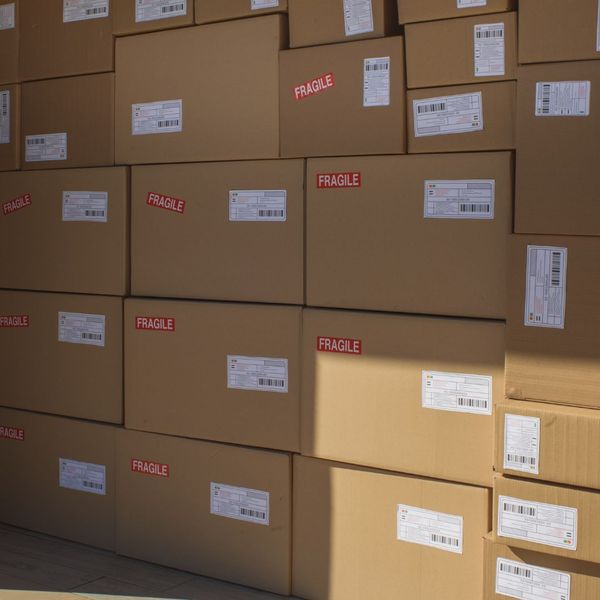 stacked boxes