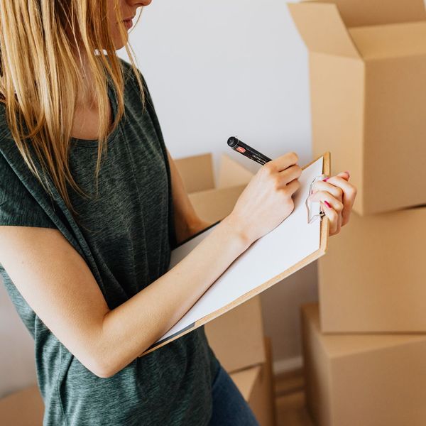 woman with a checklist