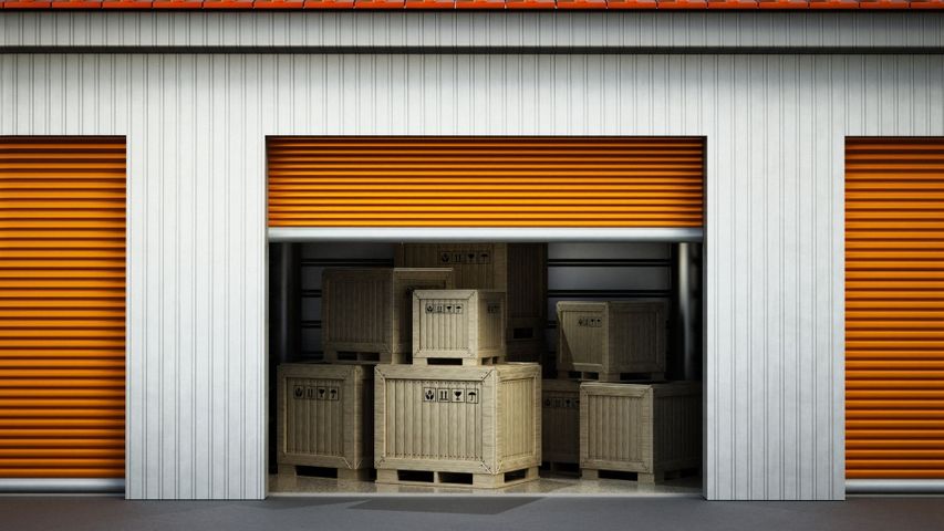 orange storage unit