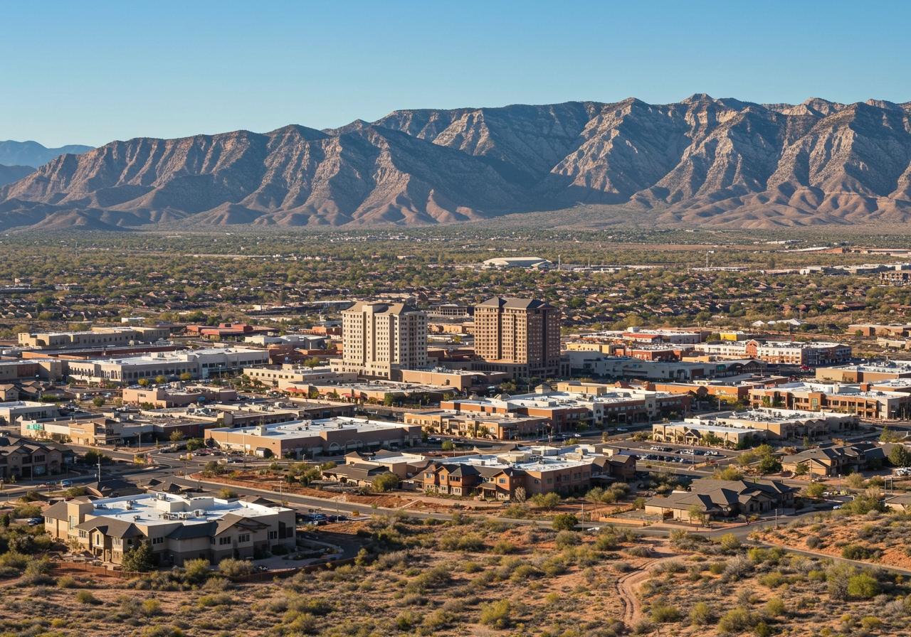 cityscape image of hurricane utah