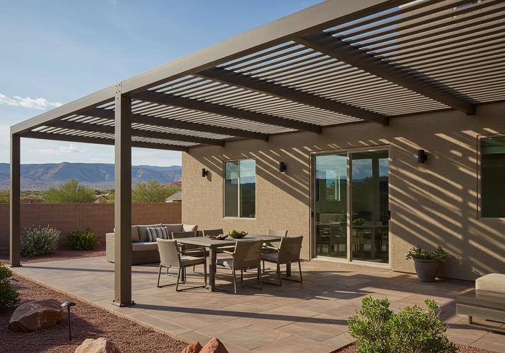 Sleek Aluminum Pergola for Modern Patio