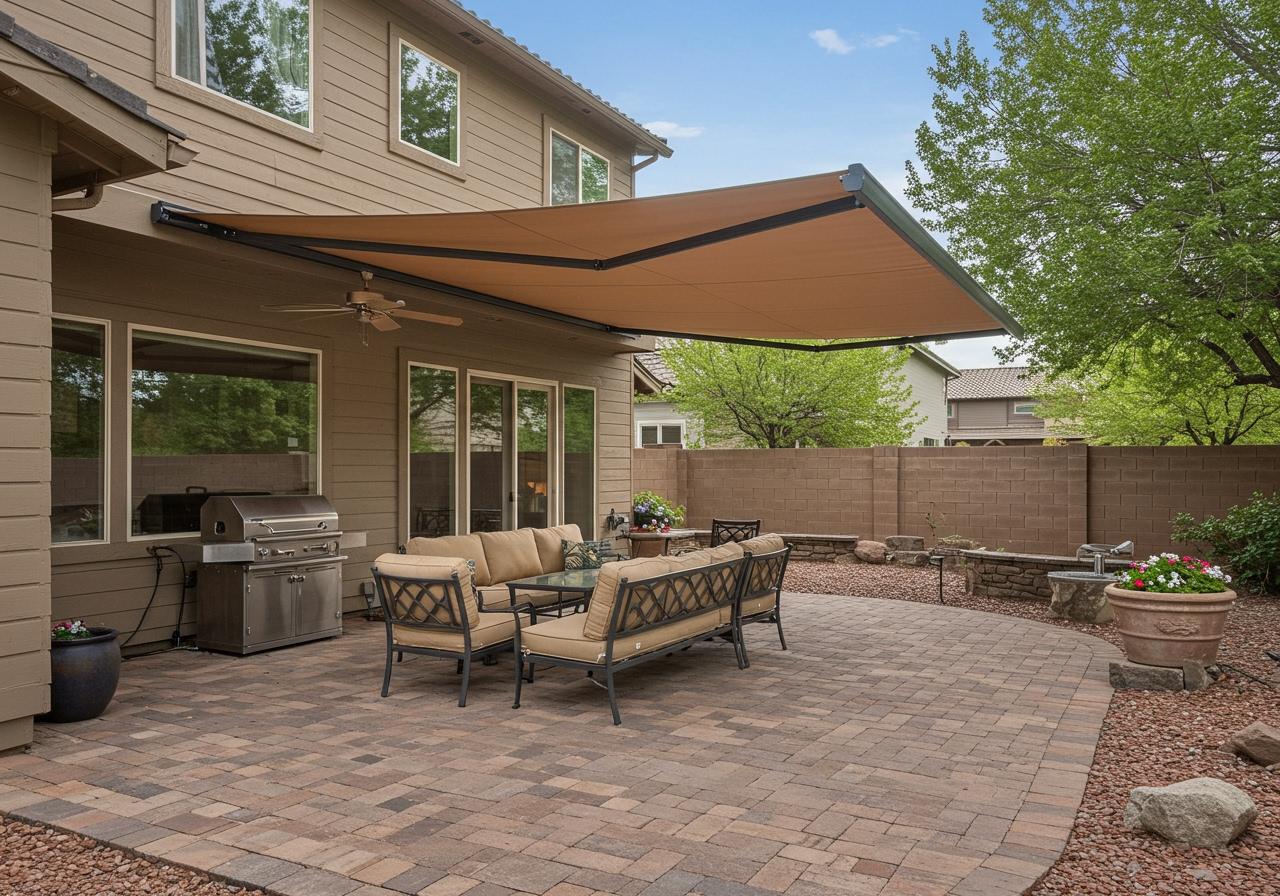 Retractable Patio Awning for Outdoor Shade
