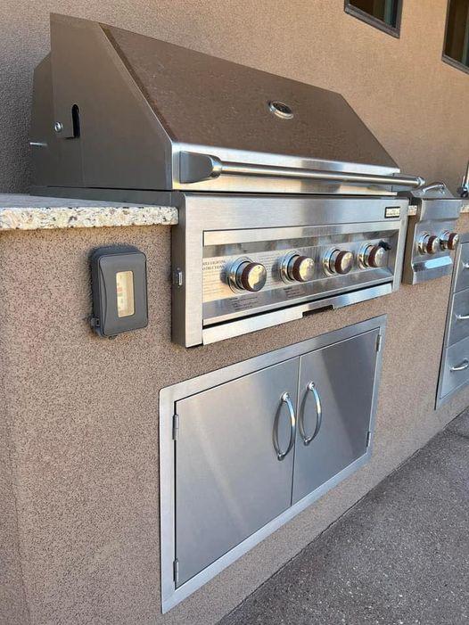 A high-end, professionally designed backyard