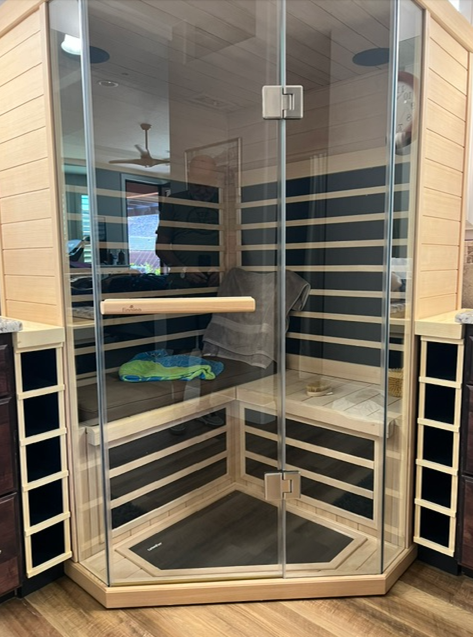 custom infrared sauna master bathroom st george