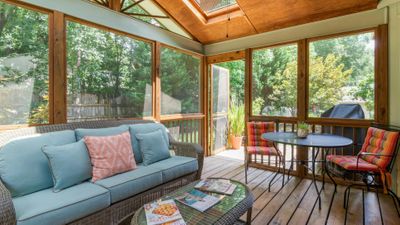 furnished sunroom