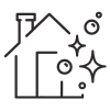 clean home exterior icon