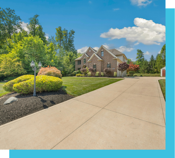 driveway of home
